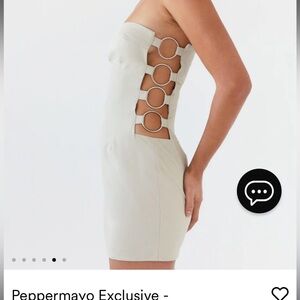 NWT Peppermayo strapless mini dress